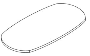 BellaMaisa Forms Edged Oval