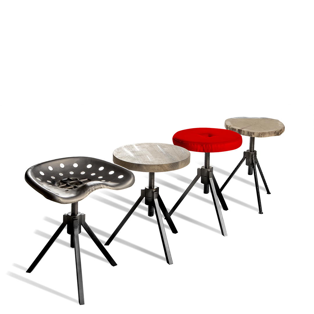 BellaMaisa Collection Seats & Stumbs Header SR01 Spinner Stool